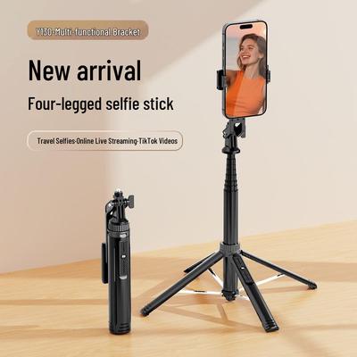 Y170 Bluetooth Selfie Stick & Tripod: Extendable, Stable Aluminum for Live Streaming with Camera Mount