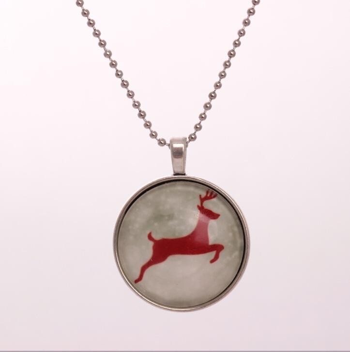 

Personalized Luminous Pegasus Time Gem Christmas Necklace