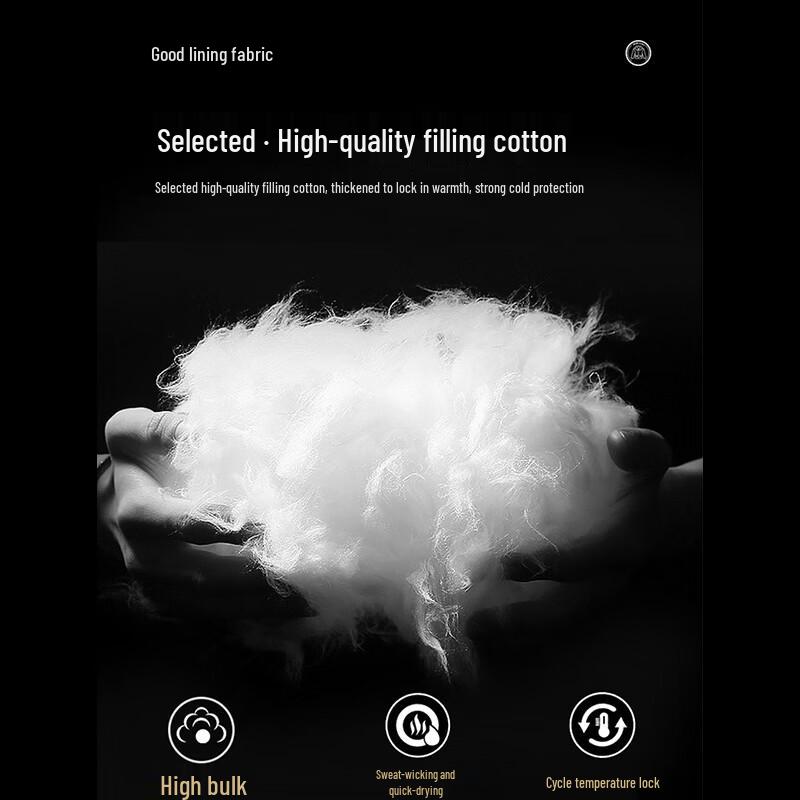 JEEP SPIRIT Men's Winter Loose Fit Stand Collar Padded Jacket