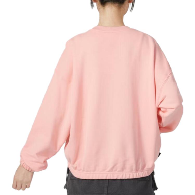 Puma Sports Casual Short Sleeve Crewneck Sweatshirt Women Sweatshirt Pink 623455-63