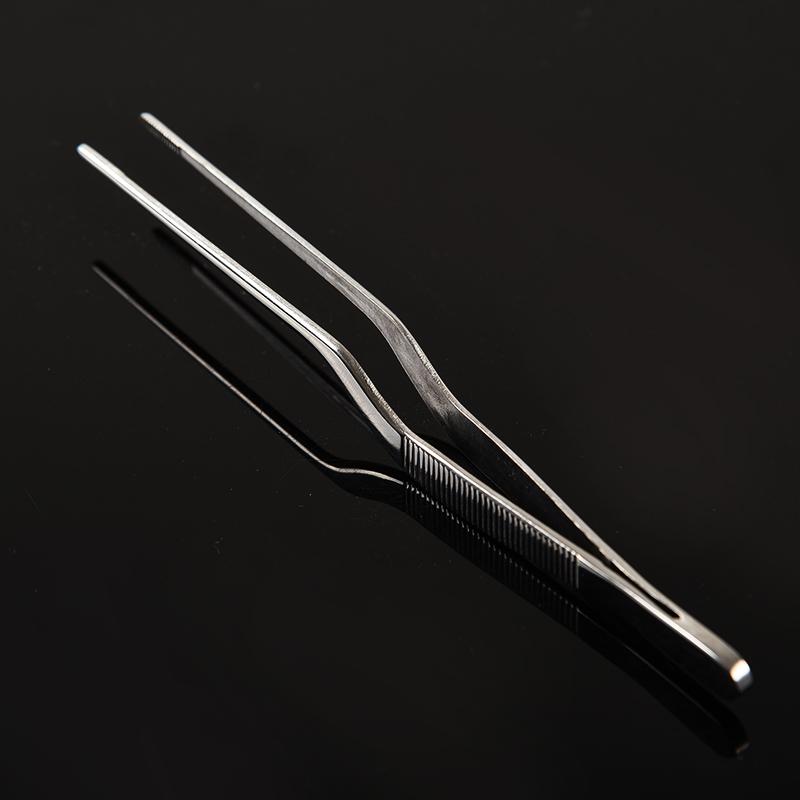 14/16/20/23/26/30cm Kitchen Cooking Medical Tweezers Stainless Steel Kitchen Seafood & bar Tweezer Food Tongs Tool Bar Accessory