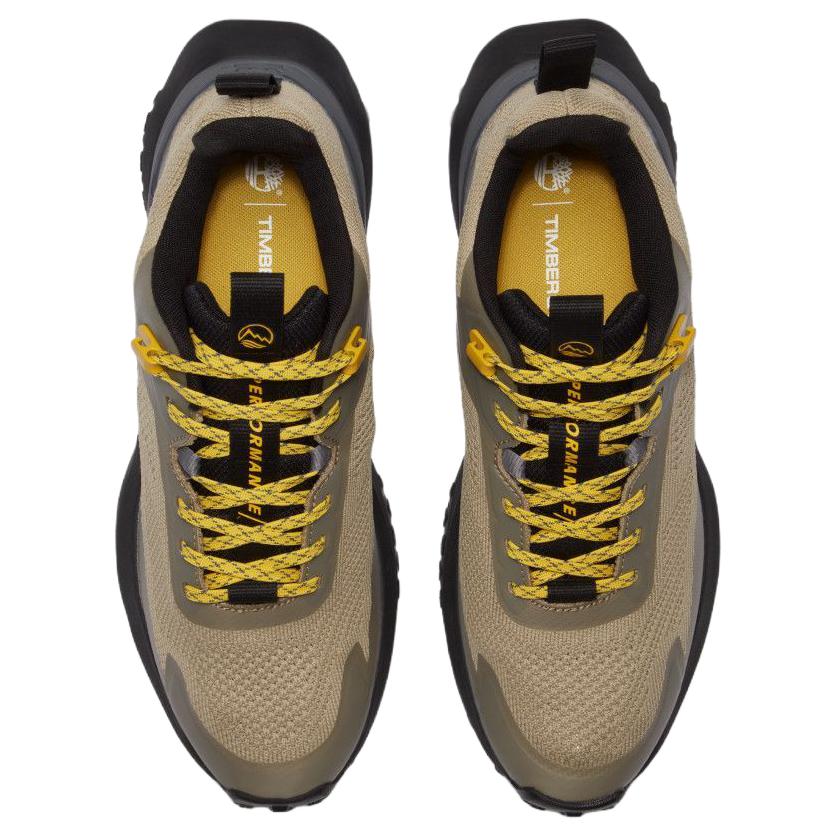 Timberland Men's Motion Access Low Lace-Up Sneaker Light Brown Knit A6DJKEY4