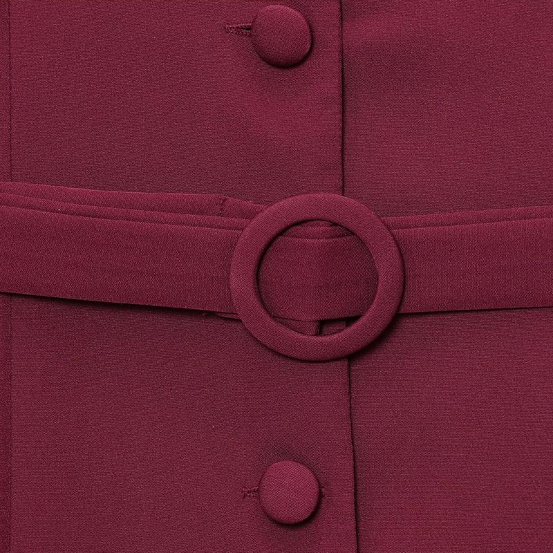 Kaslead New Women Clothes Western Style Fashion Simple Slim Fit Single Breasted Sleeveless Dress