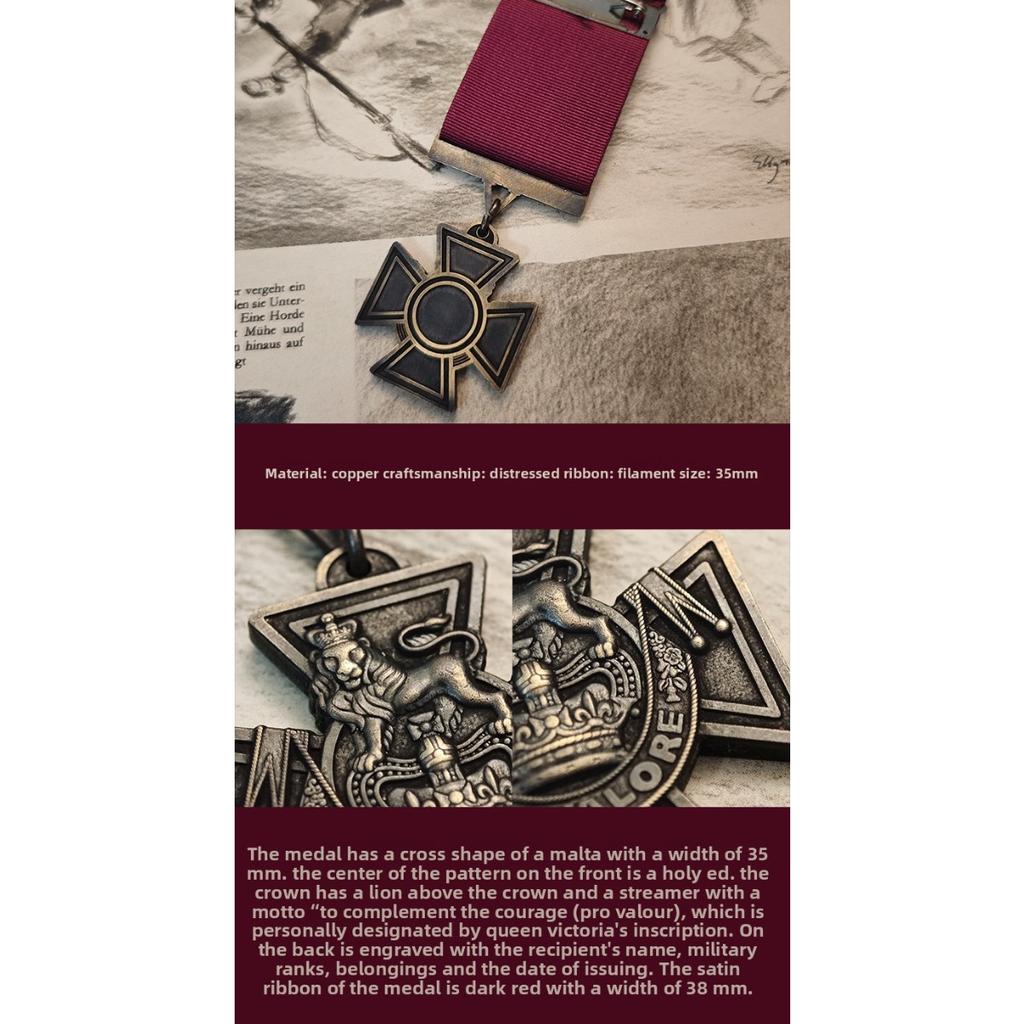 2024-32 Britische Gedenkmedaille Militärischer Löwe VC Victoria-Medaille