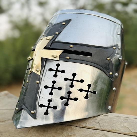 Templar Helmet Medieval Crusader Helmet Best Gift for Halloween