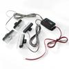 Car Modification Wired Remote Control 12V One To Four Red and Blue Mid-grid Clip Strobe Light 12V, LED Super Bright and High Power