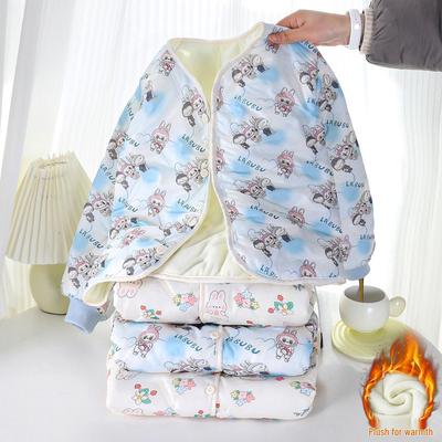 Children's Winter Three-Layer Cotton Jacket with Velvet Lining for Boys and Girls