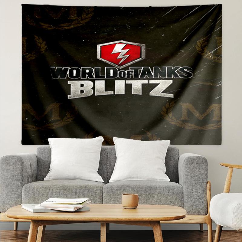 1PC World Of Tanks Epic Battles Tapestry, Unique Design Tapestry, Suitable for Bedroom,Livingroom, Playroom,Heartwarming Holiday Gifts
