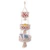 Hanging Basket Hollow Woven Cotton Rope Handmade Storage Flowerpot Net Plant Hanger for Home Garden Decoration Organizer
