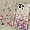 Flower Phone Case For iPhone 13 Case iPhone 11 15 12 16 14 Pro Max XS XR X 7 8 16 Plus SE  Aesthetic Floral Cute Cover Cases