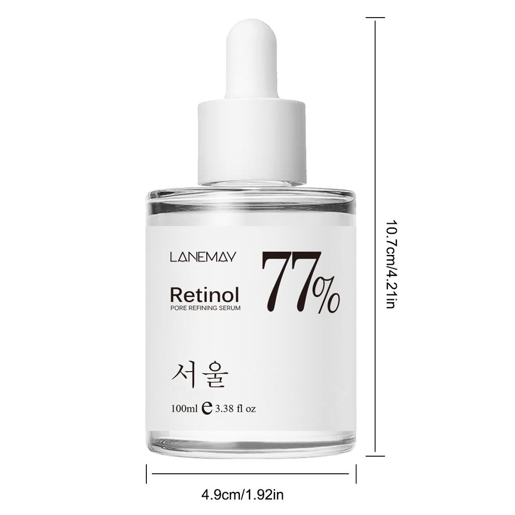 Retinol PORE REFINING SERUM 100ml 77% Power Repairing Essence Hydrating Face Serum For Damaged Skin