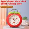 Apfelförmiger Schlafzimmerwecker: Eine stilvolle Ergänzung für Ihr Büro, Ihren Schreibtisch, Ihr Wohnzimmer oder Ihr Studentenwohnheimzimmer. Der leise Betrieb sorgt für ungestörte Ruhe oder beim Lesen.