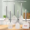 Stainless Steel Handle Silicone Soup Spoon, Food-Grade High-Temperature Resistant Cooking Silicone Kitchen Utensil Spoon.