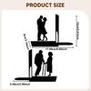 Couple Silhouette Metal Bookend Book Stoppers Hollowed Out Multipurpose Support Books Holder Stand