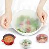 4PCS Silicone Bowl Covers Flexible Reusable Food Storage Silicone Covers, Silicone Stretch Lids