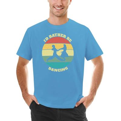 Zabawna Koszulka I'd Rather Be Lindy Hop Swing Dancing spersonalizowana bluza ubrania hipisowskie Odzież męska