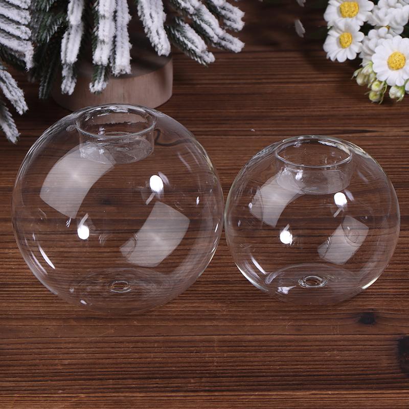 European Style Round Glass Candle Holder - Scented Glass Bottle For Christmas, Wedding & Table Centerpiece Decor