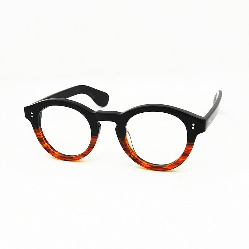 

Круглые ацетатные очки в японском стиле, оправа для очков черепаха, мужские очки для близорукости, женские дизайнерские брендовые ретро-классические аксессуарыKEPPE