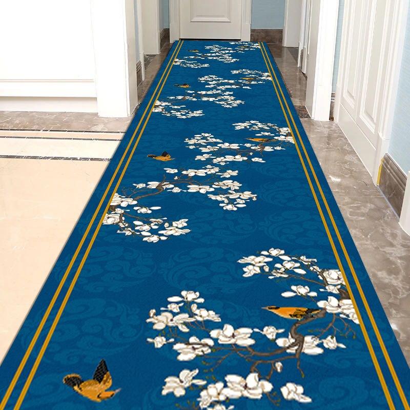 Nordic Style Living Room Hall Carpet Long Runner Hallway Corridor Rugs Kitchen Mat Anti-slip Doormat National Bedroom Area Rug