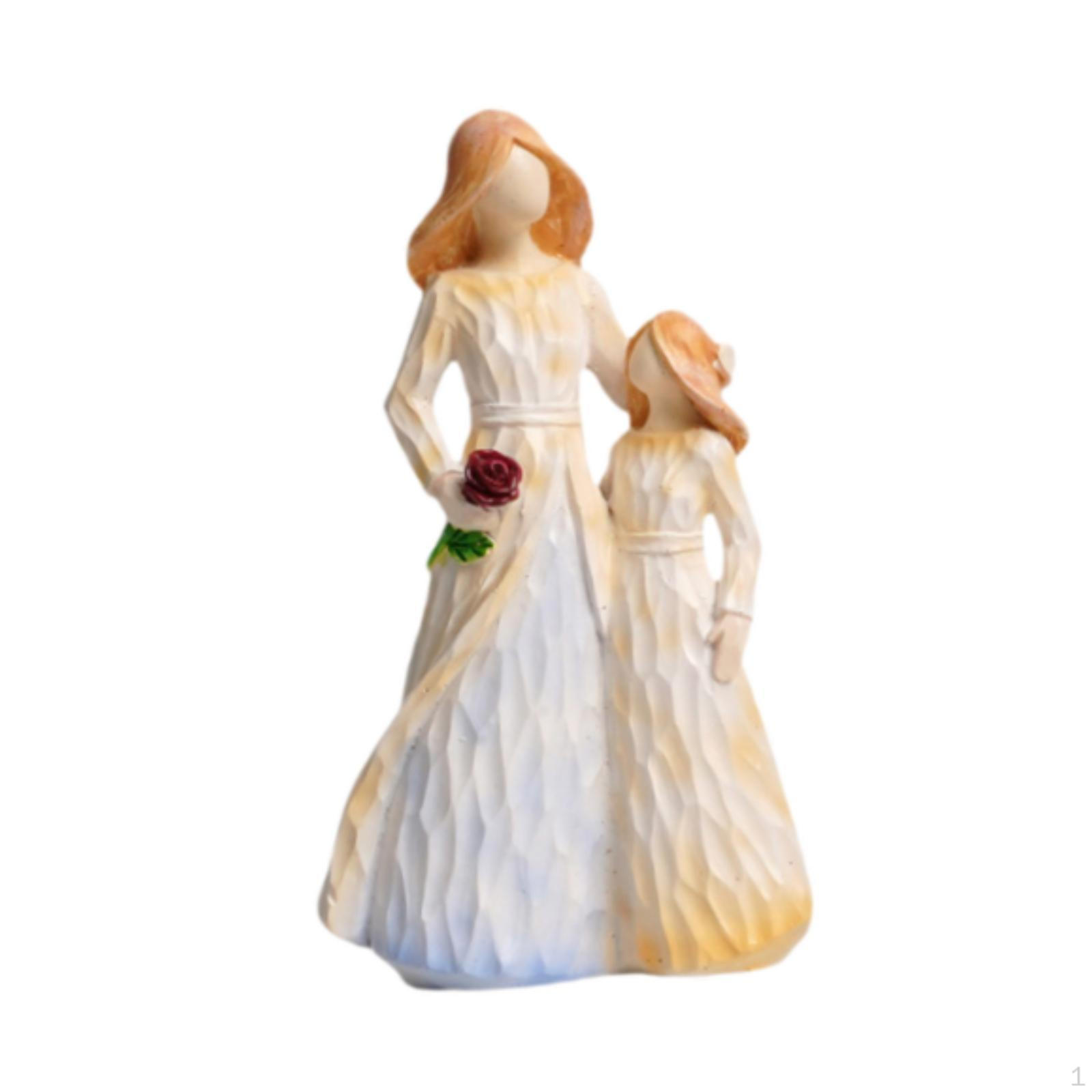 

Семейные фигурки скульптура ремесло настольное украшение памятный подарок настольное украшение для стола Mum and Daughter