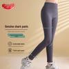 Langsha Girls' Winter Fleece-Lined High-Waist Skinny Leggings