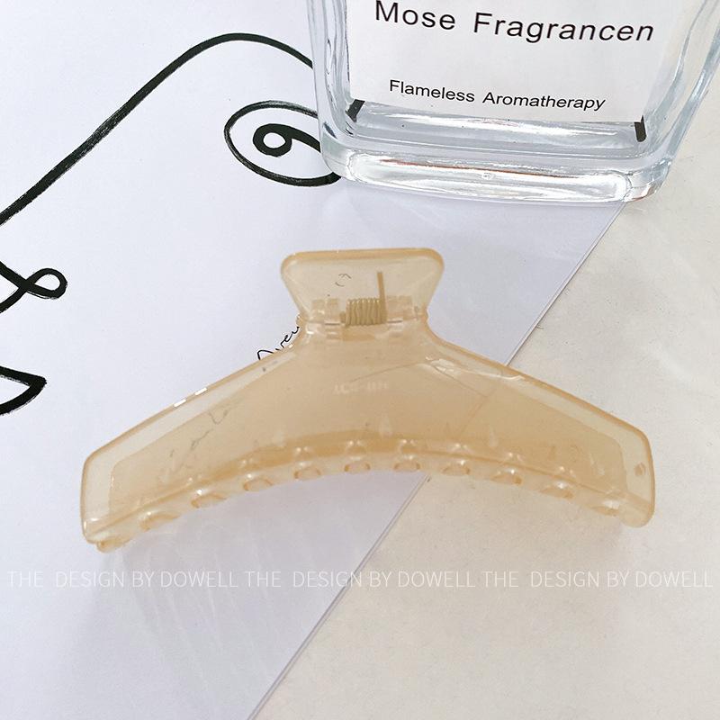 Size Chic Large Jelly Texture Shark Hair Clutch For Women Perfect For Hair Thick