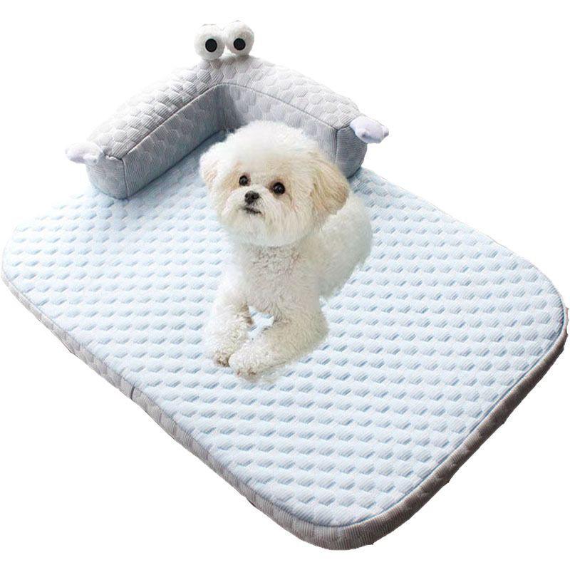 Cooling Pet Bed Small Dogs Cats Breathable Gel Pad Comfort Mat In Blue Green Yellow