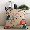 Timeless Design Owl Print Square Pillowcases For Elegant Home And Car Decor