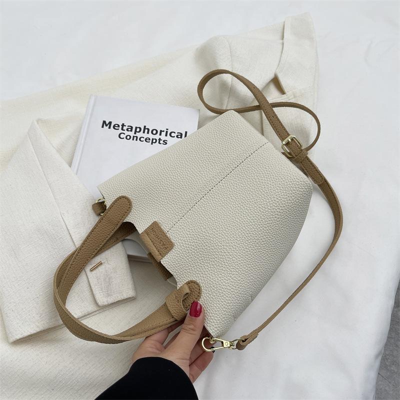 

Маленькая сумка высокого класса женская новая модная универсальная сумка-корзина для овощей портативная сумка-ведро текстурированная сумка-мессенджер No Specification