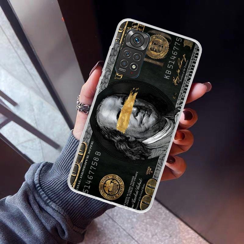 Banknote Dollar Cash Money Phone Case For Xiaomi Redmi Note 15 14 14S 13 12S 12 Pro Plus 11S 11 10S 10 4G Cover 11E 11T 5G Print