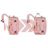 Backpack with a Laptop Compartment Made of Cordura In Pink, Hung On Adjustable Straps - Peterson