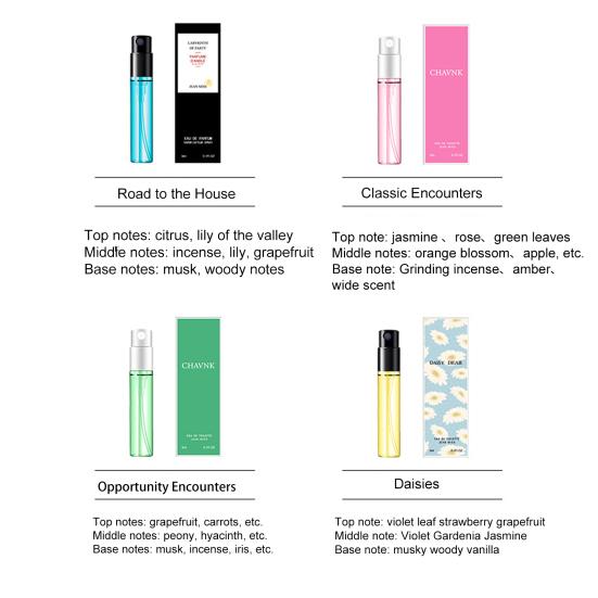 3ml Fin Mist Effect Flera Aromer Kvinna Män Doft Original Mini Parfym