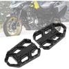 Motorcycle Foot Pegs Footpegs Footrests Foot Pedals Rests Wide Footrest CNC Aluminum Alloy Pedals Fit FordL650 DL1000 VSTROM (black)