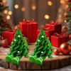 Yousheng Articulated Christmas Tree Shelf Sitter 3D Printed Christmas Tree Desktop Figurine with Movable Joints Cute Holiday Desk Decor for Room