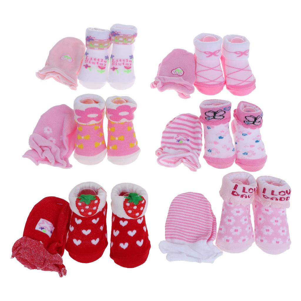 Winter Full Cotton Newborn Baby Boys Girls Anti Grasping Gloves Breathable Keep Warm Infant Face Protect Gloves 0-3 Months
