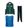 Season 3 Calamari Games Costume Three-piece Set Korea Disguise Men Suit for Team Blue Sports Unisex Sweatshirts Sports Suit
