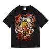 One Piece Luffy Sun God Nika Printed Tshirt Anime Casual Cotton Comfortable Parentchild Wear