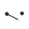 7pcs Lot Titanium Plated Tongue Rings Bars Stainless Steel Body Jewelry Trendy Girls Piercing Barbells