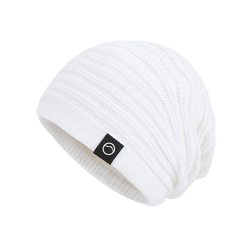 Winter velvet warm ear protection big head circumference versatile knitted hat women