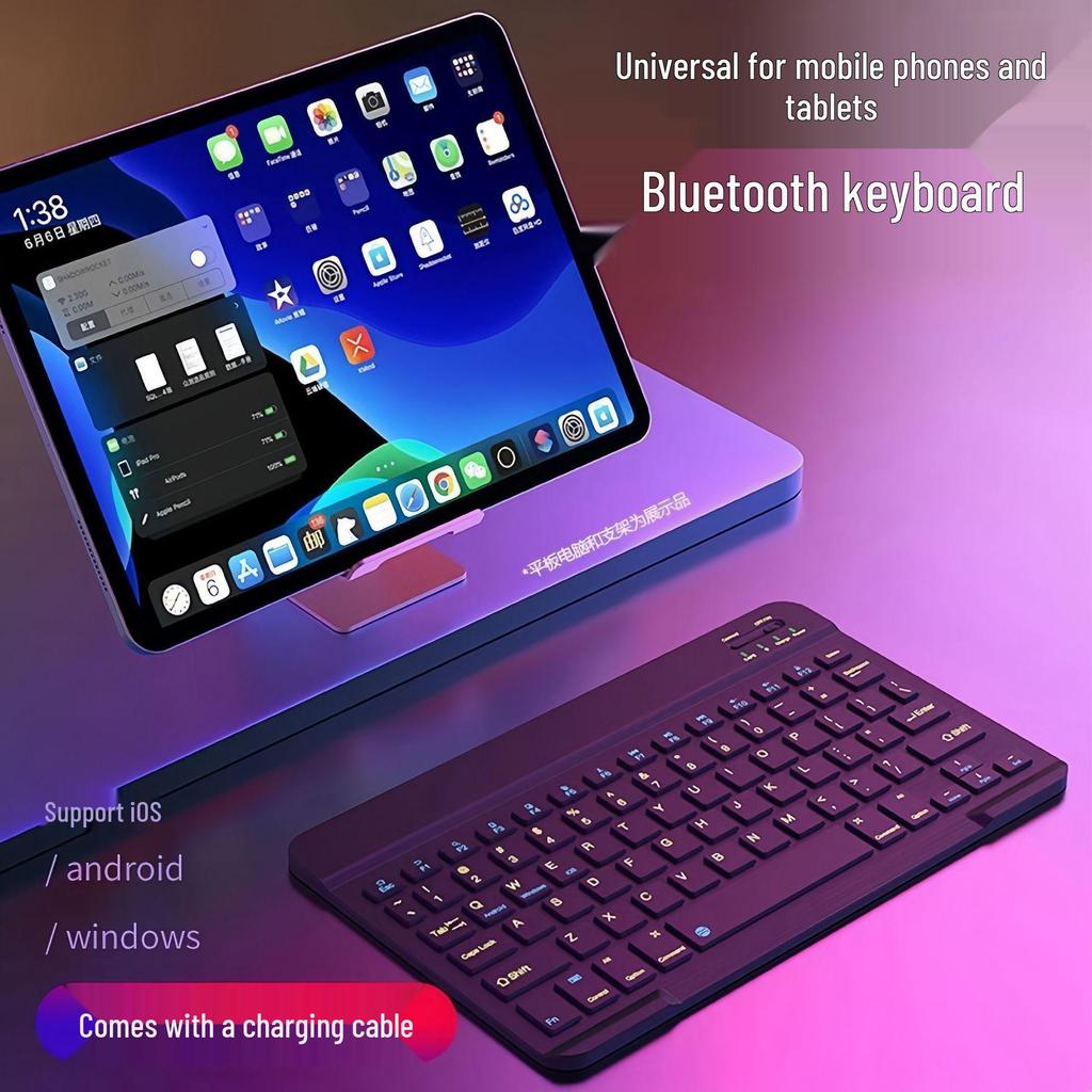 Multilingual Bluetooth Keyboard & Mouse Set for iPad, Phone, Tablet