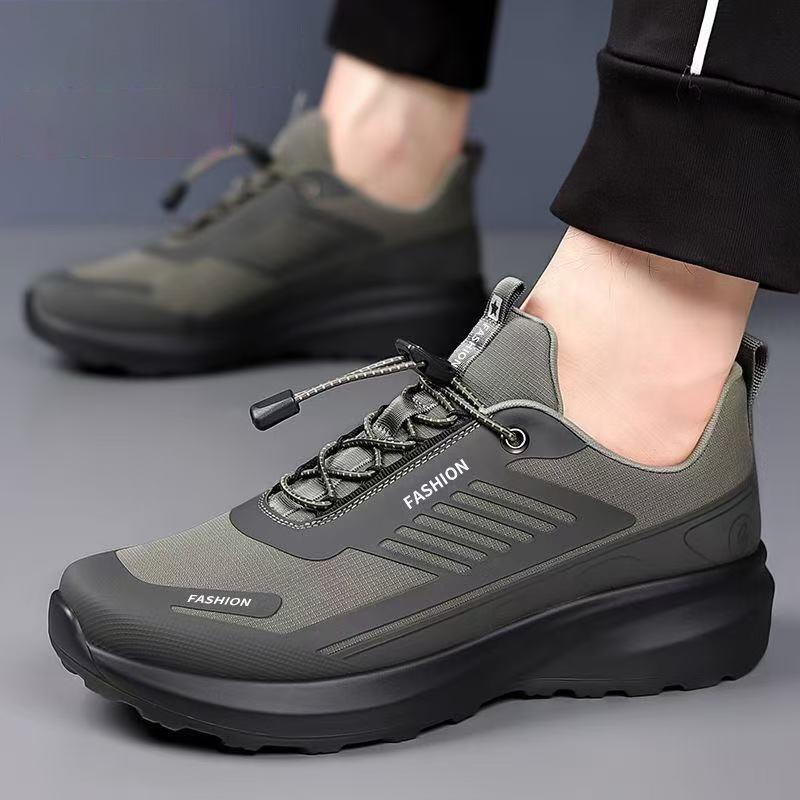 Men's Mesh Breathable Slip-Ons: Trendy, Thick-Soled, Non-Slip, and Wear-Resistant Casual Sports Shoes