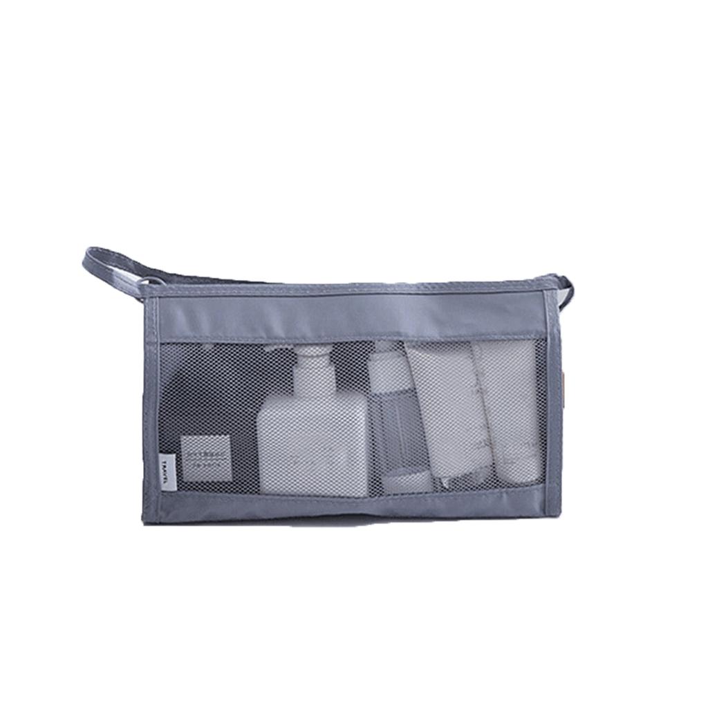 1pc portable travel storage bag, multifunctional travel makeup bag, zipper mesh makeup bag, cosmetic organizing bag