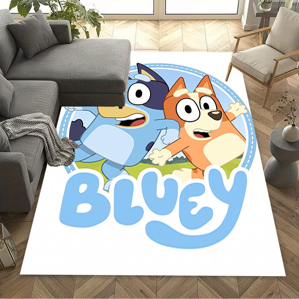 Bluey Bingo Hug Carpet Design for Decorate room Foyer Playrooms Living Rooms Antislip Carpet Anime Office Decor Gift for Festivals