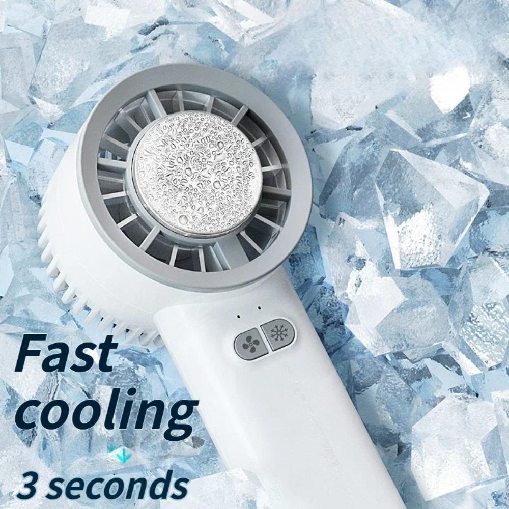 

Mini Ice Sensation Hurricane Fan Rechargeable Outdoor Portable Fan Handheld Turbo Fan Dormitory білий