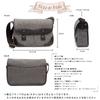 Geantă crossbody de umăr, fabricată în stil japonez din pânză, model mare, Toyooka, culoare cărbune [creareki], bărbătească, geantă, cameră, Japonia, geantă, geantă, AS-203