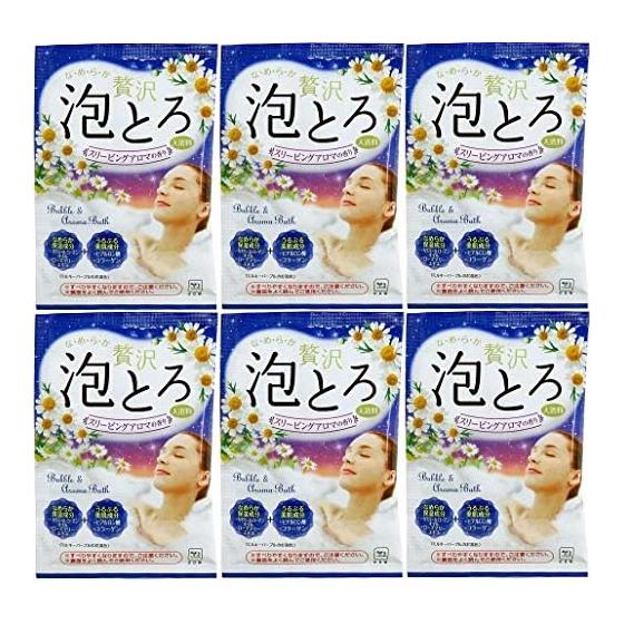 [Оптовая закупка] Молочное мыло Kyoshinsha Oyu Monogatari Luxury Awa Toro Bath Fee Sleeping Aroma Fragrance 30 г x 6 штук