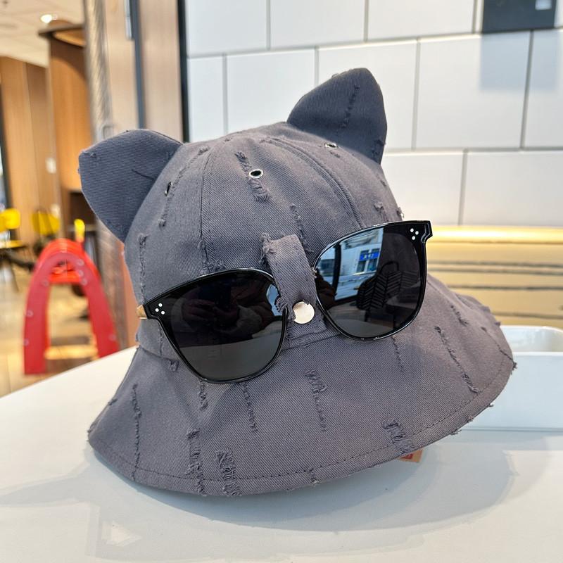 Cute Cartoon Bear Hat Women Sunglasses Spring Summer Sunshade Fishing Hat Men Outdoor Climbing Fishing Trendy