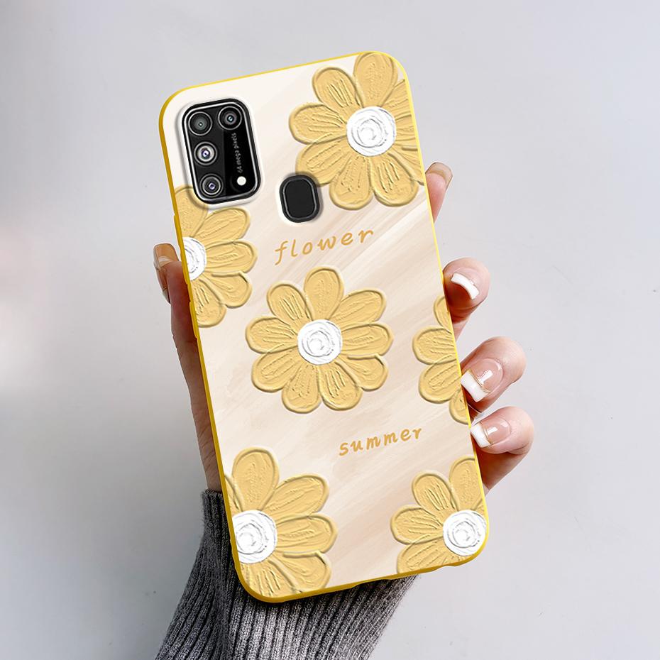 Silicone Case For Samsung M31 M 31 Cover Cute Rabbit Panda Shockproof Phone Case For Samsung Galaxy M31s M31 s M315F M317F Etui