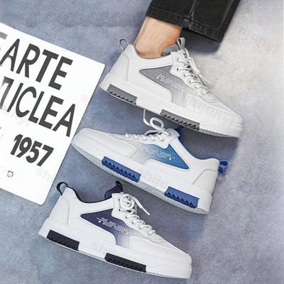 Fashion Versatile White Shoes Men New 2025 Summer Casual Breathable Mesh Board Shoes Fashionable Sports Height Increasing Casual Sneaker