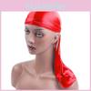 Premium Quality Smooth Silk Nylon Durag Headwear Pirate Cap In Solid Color Style